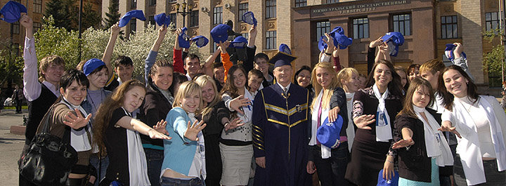 Rector and students